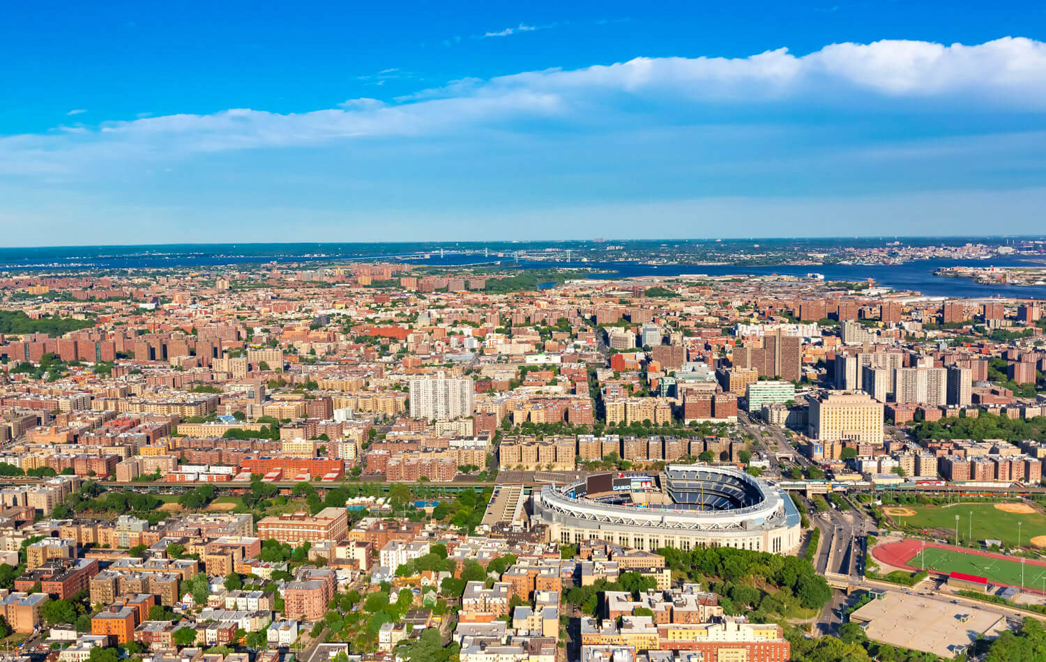 aerial view of Bronx