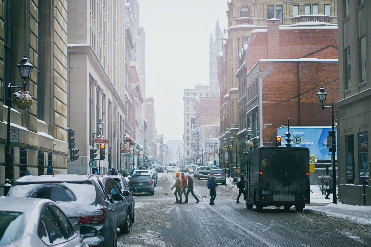 A street during winter