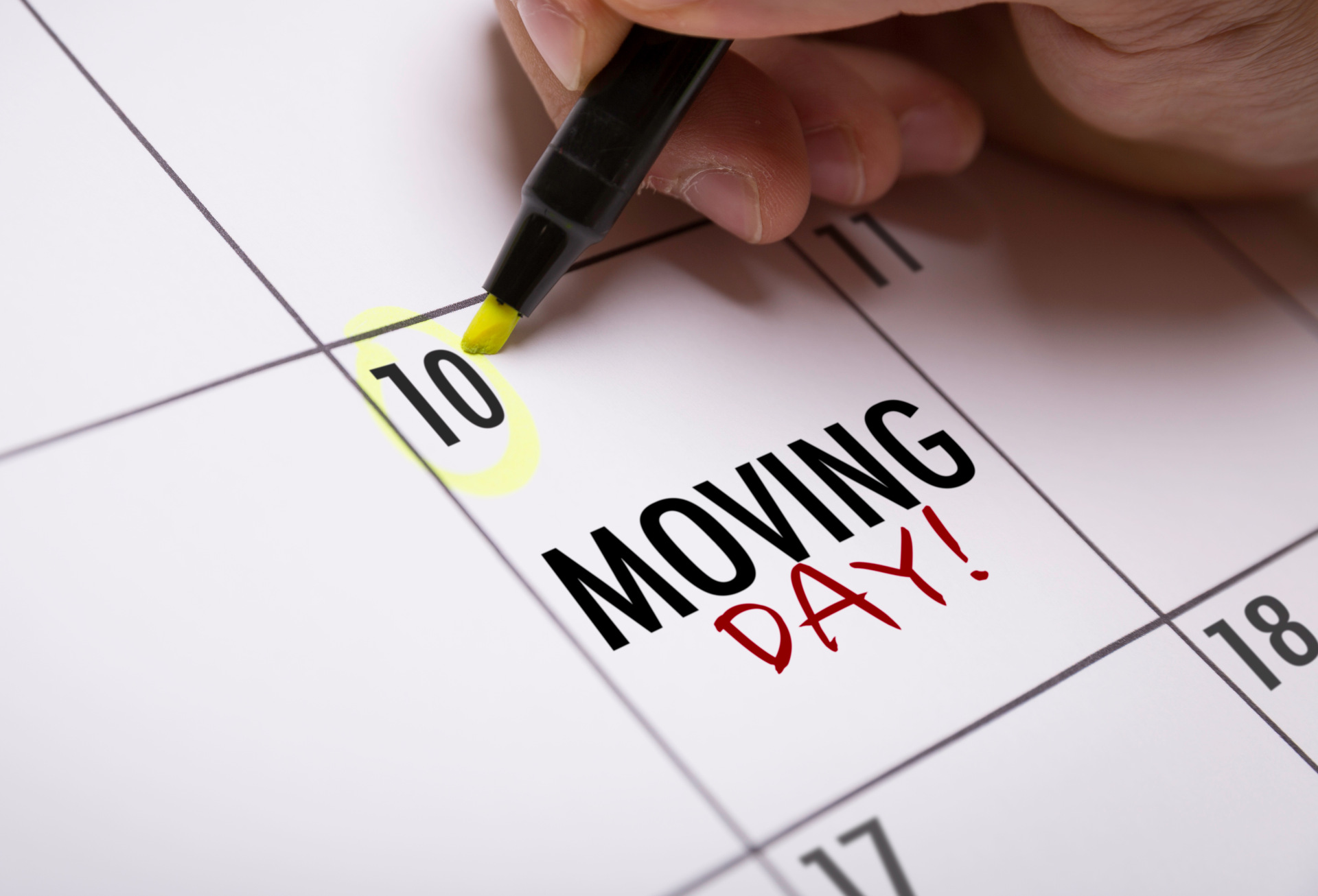 Moving Day calendar