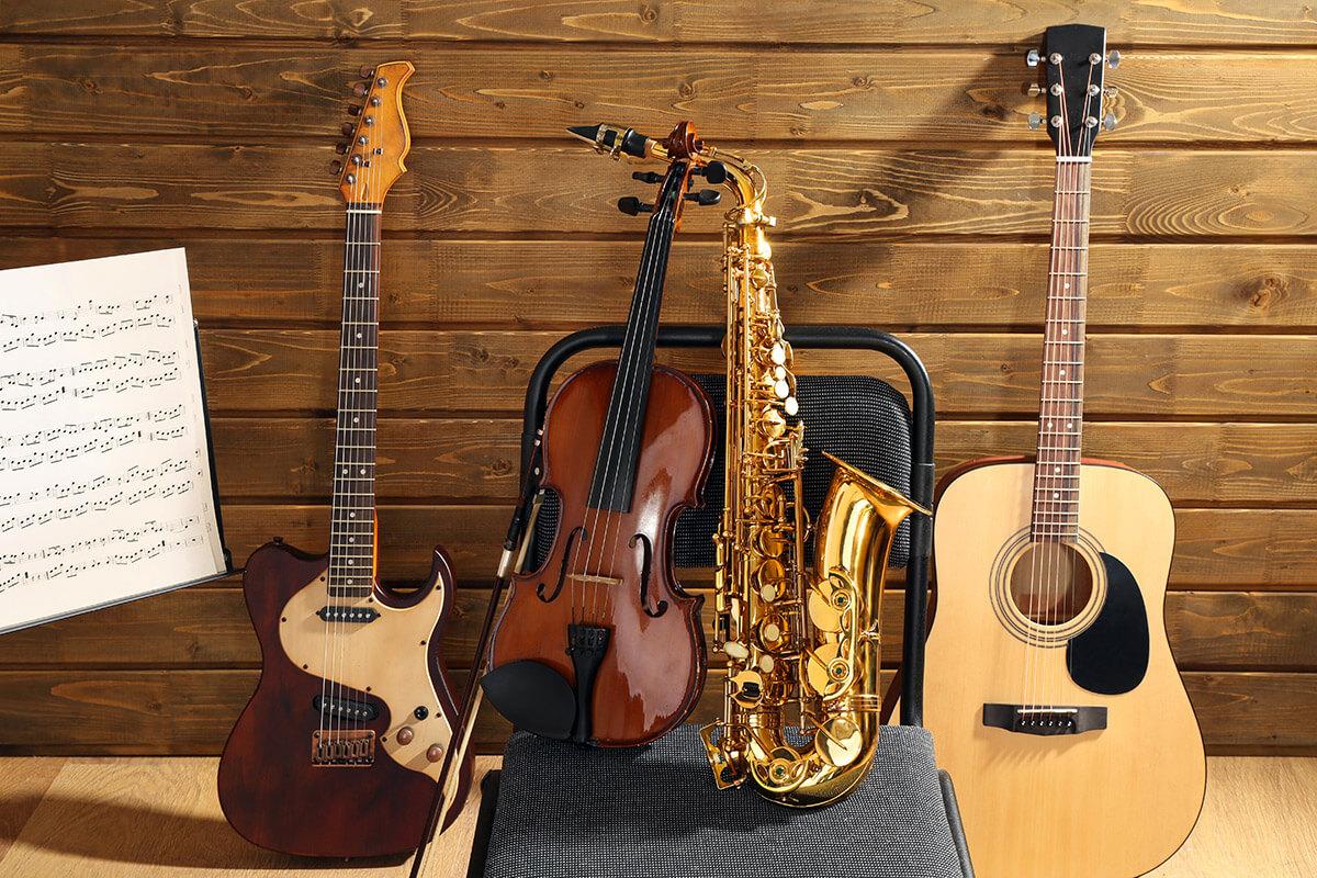 Different musical instruments